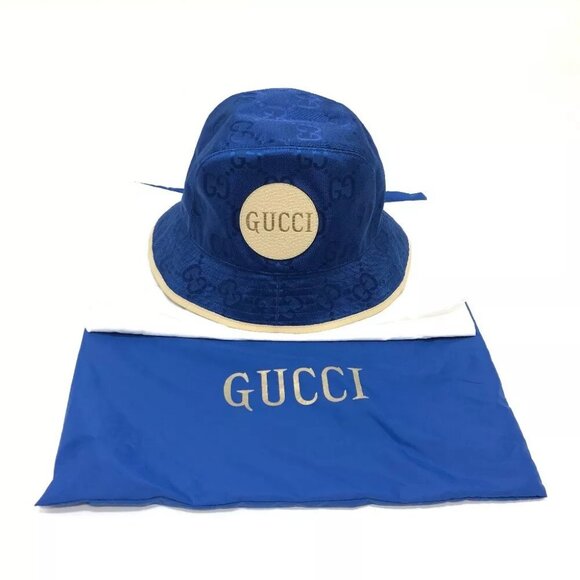 Auth GUCCI 627115 Japan limited Off The Grid Bucket Hat Fedora Ha - Picture 1 of 13
